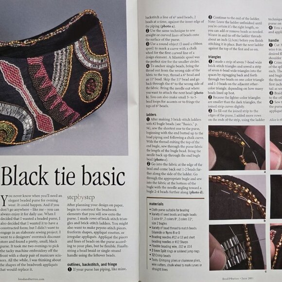 Bead And Button Magazine June 2001 Projects For Fashionable Jewelry And Accessor - Picture 14 of 16
